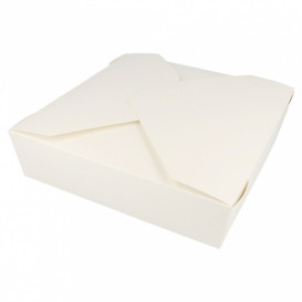 Paper Take-out Container "American" White 21,7x21,7x6cm 2910ml (140 Units) 