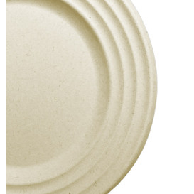 Sugarcane Plate Premium Wave Natural Ø18cm (50 Units) 