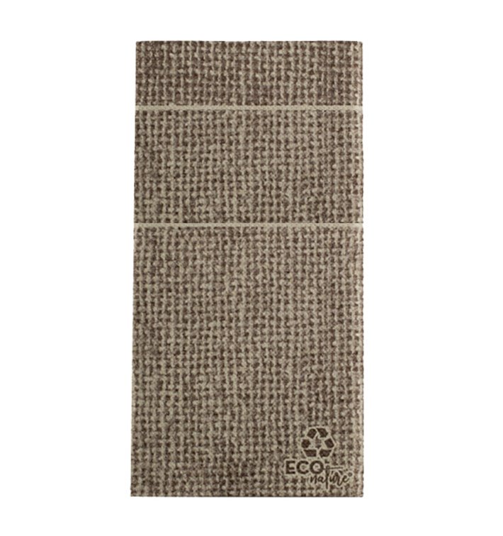 Pocket Fold Paper Napkins Burlap 40x40cm (960 Units)