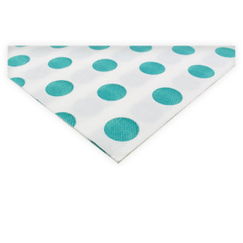Paper Napkin Double Point "Polkadots Turquoise" 40x40cm (50 Units) 