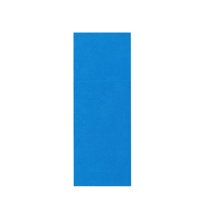 Pocket Fold Paper Napkins Turquoise 32x40cm (30 Units) 