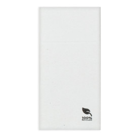 Pocket Fold Paper Napkins White Eco 40x40cm (30 Units) 