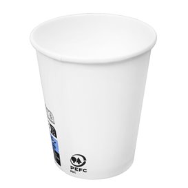 Paper Cup White 9 Oz/280ml Ø8,0cm (50 Units) 