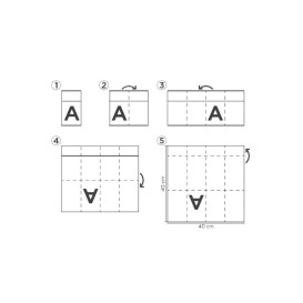 Pocket Fold Paper Napkins Cow Boys Brown 40x40cm (30 Units)