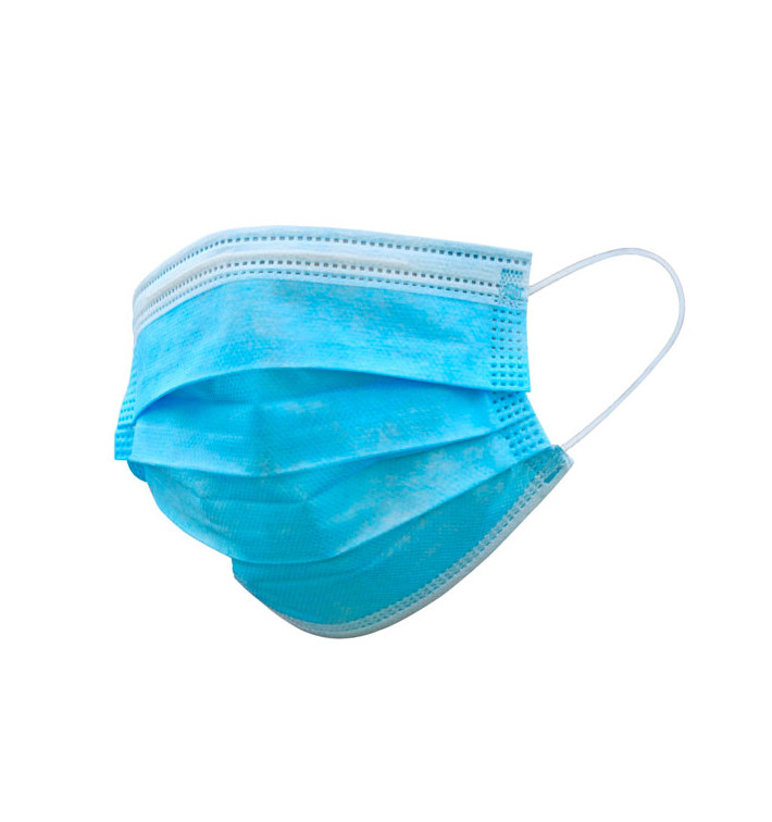 Disposable Surgical Mask Triple Layer Type IIR Blue (50 Units)