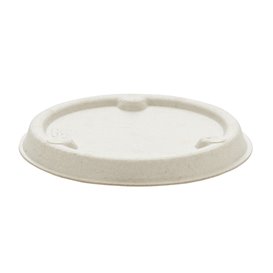 Sucarcane Lid Container 60ml Natural Ø6,0cm (100 Units)