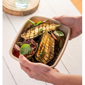 Plastic Deli Container PP Cream 900ml 23x16,5cm (300 Units)