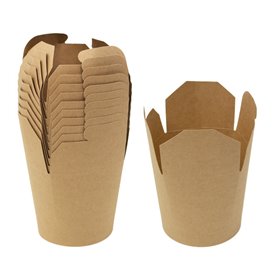 Paper Take-Out Container 100% ECO Kraft 26Oz/780ml (50 Units)