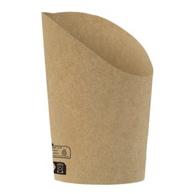 Paper Container Kraft Effect Anti-Grease Medium Cup (55 Units)