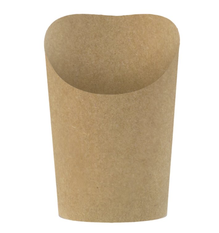Paper Container Kraft Effect Anti-Grease Medium Cup (55 Units)