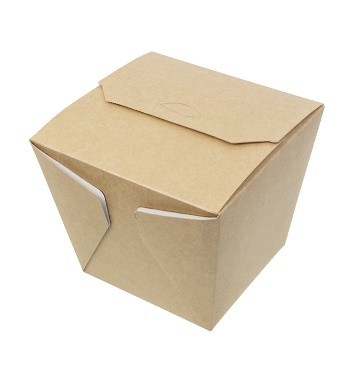 Paper Take-out Container Wok Kraft 950ml (125 Units)