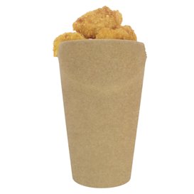 Paper Container Kraft Effect Anti-Grease 16Oz/480ml (50 Units)