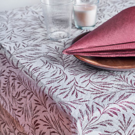 Pre-Cut Paper Tablecloth 1x1m "Wild Plant" 40g/m² (400 Units)