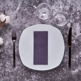 Paper Napkin Double Point 1/8 33x40cm "Old" Black (50 Units) 