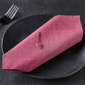 Paper Napkin Double Point 40x40cm "Between Lines" Burgundy (50 Units) 