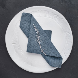 Paper Napkin Double Point 40x40cm "Between Lines" Black (1000 Units)