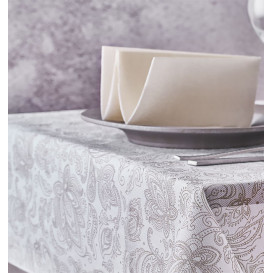 Non-Woven Tablecloth 120x120cm "Mandala" Cream 50g/m² (150 Units)