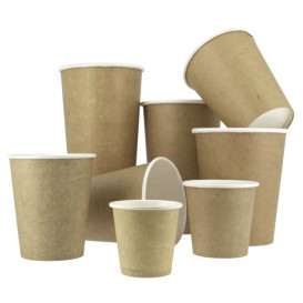 Paper Cup Kraft 100% ECO 2,5Oz/75ml Ø5cm (50 Units)