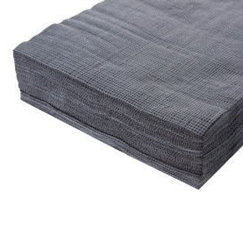 Paper Napkin Double Point 40x40cm "Between Lines" Black (1000 Units)