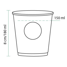 Paper Cup "Specialty to Go" 6 Oz/180ml Ø7,0cm (100 Units)  