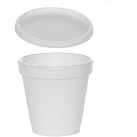Plastic Lid PS Translucent Ø6,9cm for Foam Cup 4Oz/120ml (100 Units)