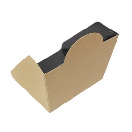 Paperboard Burger Box Kraft 10x10x7cm (600 Units)
