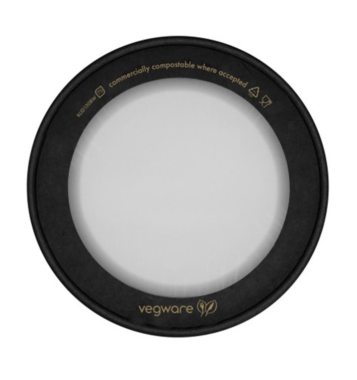 Paperboard Burger Box Kraft with Window 14x13,5x6,5cm (50 Units)