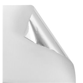 Wikkel Aluminium Dubbellaags Papier Zilver 30,5x30,5cm (2.000 Units)