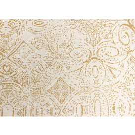 Pre-Cut Paper Tablecloth 1x1m "Mosaic" Cream 40g/m² (400 Units)