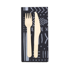 Paper Napkin Double Point "Tribal"  1/8 40x40cm (30 Units) 