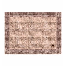 Placemat of Paper in Kraft "Burlap" 30x40cm 40g/m² (1.000 Units)