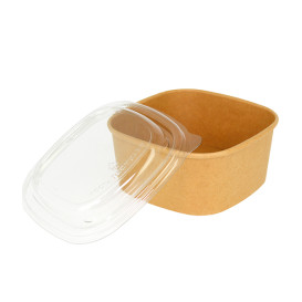 Plastic Lid rPET Crystal 13x13cm (50 Units)