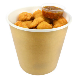 Paper Chicken Bucket with Lid 2550ml (300 Units)