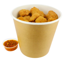 Paper Chicken Bucket with Lid 3990ml (300 Units)