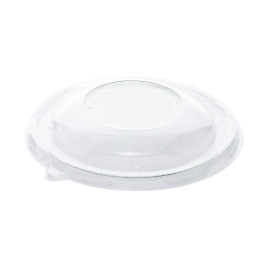 Plastic Lid rPET Crystal for Bowl Ø14x2cm (300 Units)  