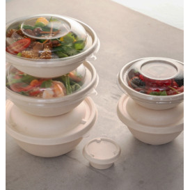 Plastic Dome Lid rPET Crystal Ø17x3cm (50 Units)  