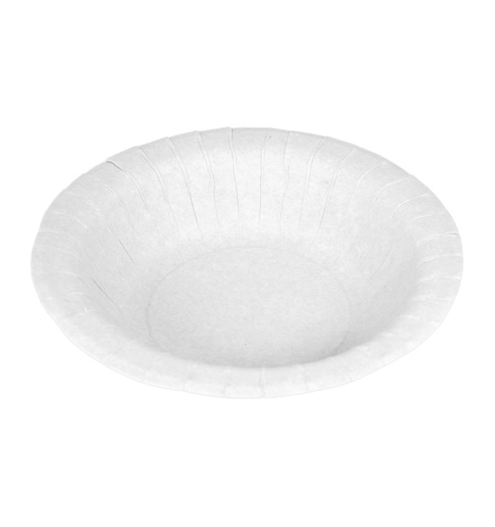 Paper Deep Plate Greaseproof Shape White  Ø19cm 250g/m² (500 Units) 