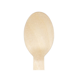 Wrapped Disposable Wooden Spoon 16cm (500 Units) 