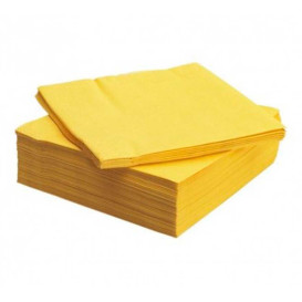 Paper Napkin Double Point Yellow 2C 33x33cm (50 Units) 
