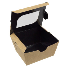 Paper Take-out Container "Premium" 11x10x5,5cm 400ml (500 Units)