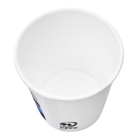 Paper Cup White 4 Oz/120ml Ø6,2cm (80 Units)  