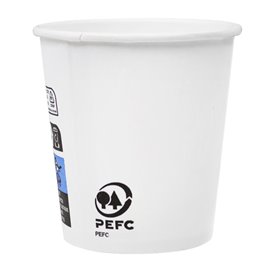 Paper Cup White 4 Oz/120ml Ø6,2cm (2000 Units)
