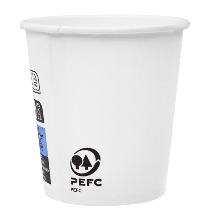 Paper Cup White 4 Oz/120ml Ø6,2cm (2000 Units)