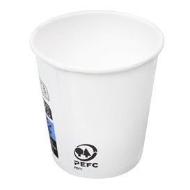 Paper Cup White 4 Oz/120ml Ø6,2cm (2000 Units)