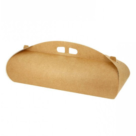 Kraft Paper Swiss Roll Cake Box 28x8x9cm (25 Units)