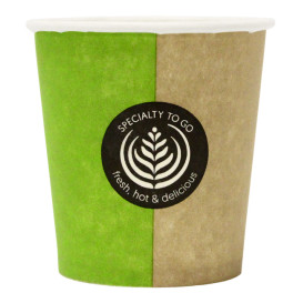 Paper Cup "Specialty to go" 4 Oz/120ml Ø6,2cm (80 Units)  