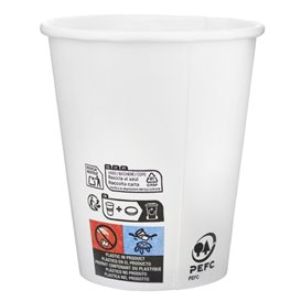 Paper Cup White 9 Oz/280ml Ø8,0cm (1000 Units)