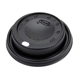 Plastic Lid with Hole PS for Foam Cup Ø8,1cm (1000 Units)