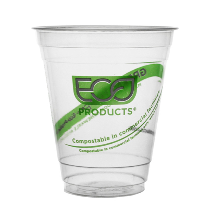 Cornstarch Cup PLA "Green Stripe" 205ml (2.000 Units)