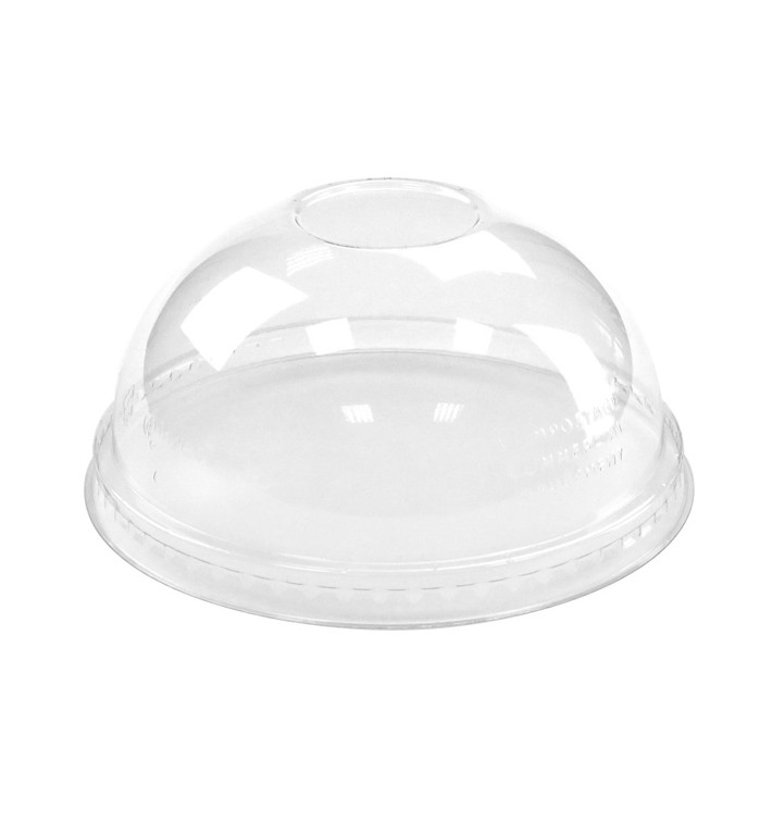 Plastic Dome Lid PLA for Cup 265,355,590ml (1.000 Units)